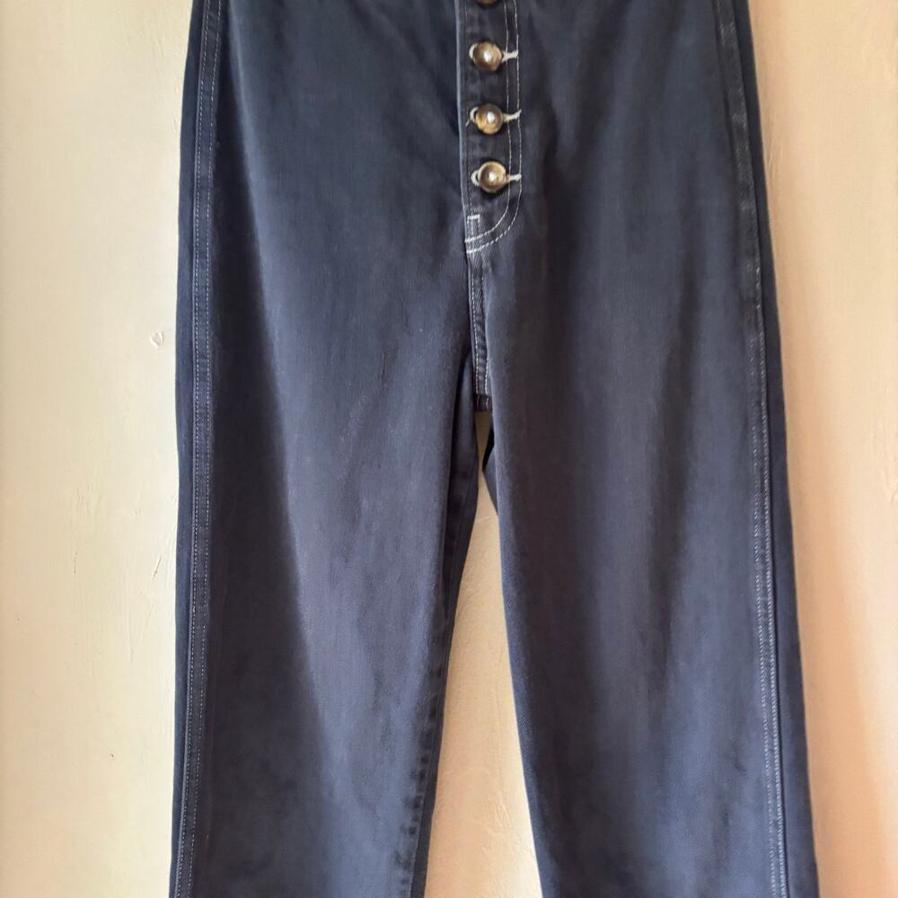 Reformation Lexi High Rise Wide Leg Jeans Size‎ 23 Washed Black - Picture 5 of 14